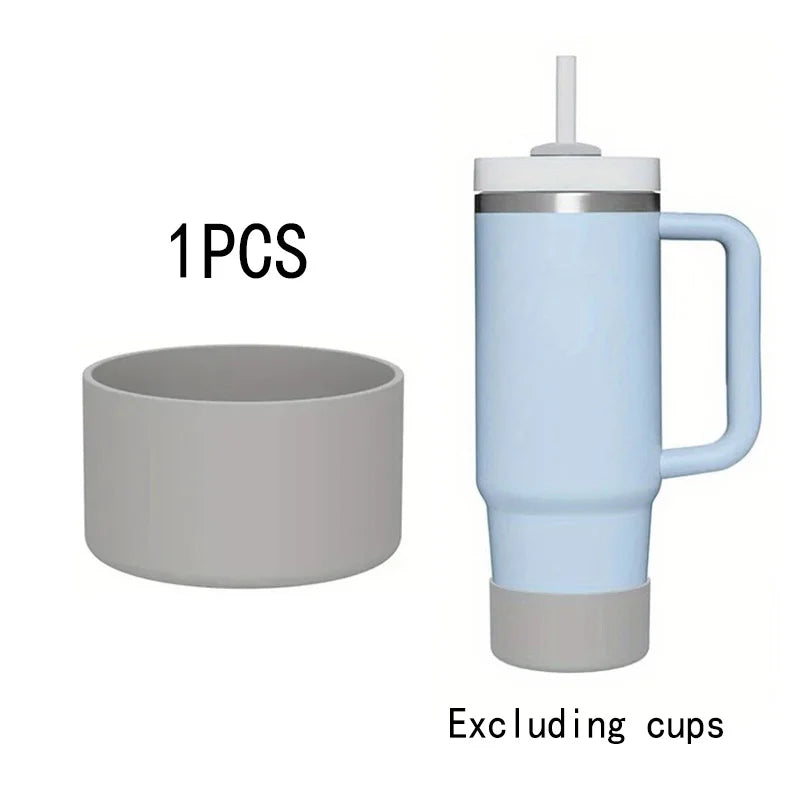 1/2PC 7.5cm Silicone Cup Boot Bottom Anti-slip Protective Sleeve Cover For Stanley 40oz Tumbler Thermos Cup 30oz Water Bottle