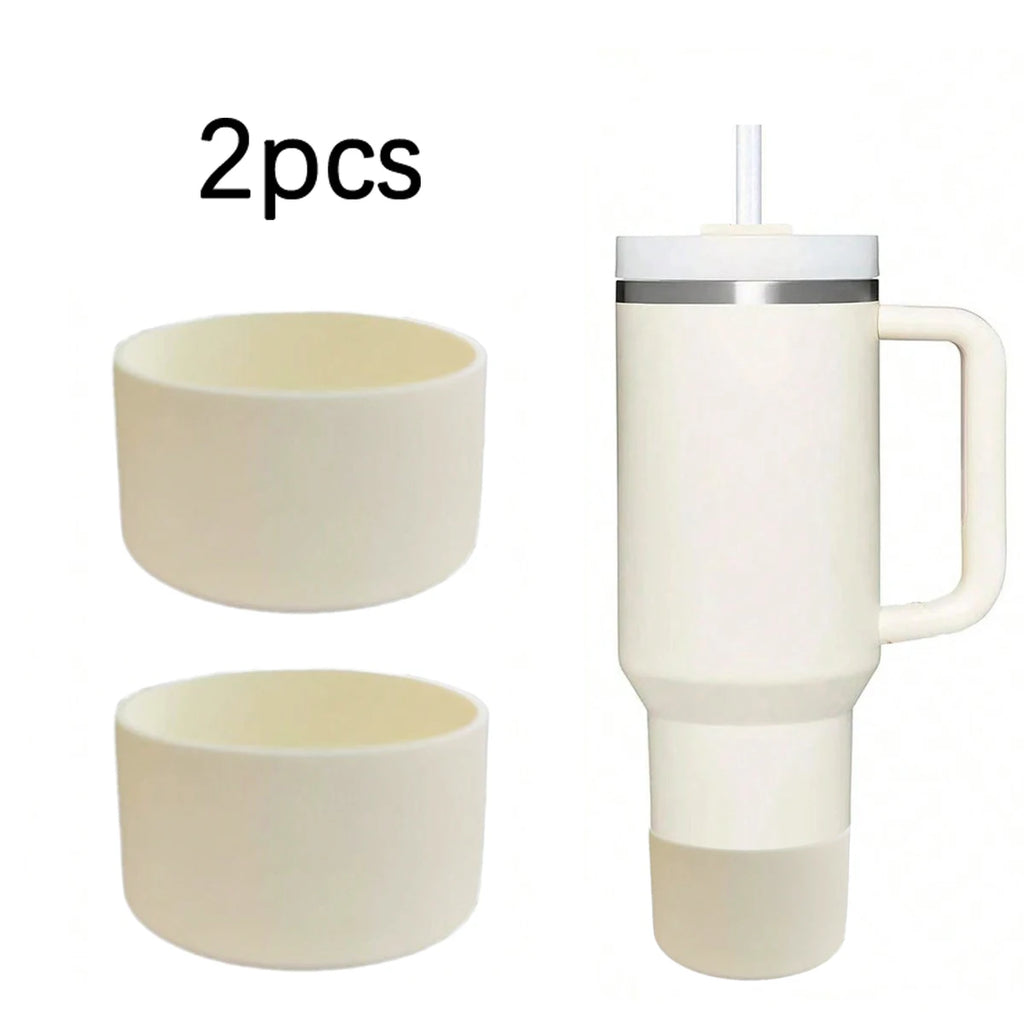 1/2PC 7.5cm Silicone Cup Boot Bottom Anti-slip Protective Sleeve Cover For Stanley 40oz Tumbler Thermos Cup 30oz Water Bottle