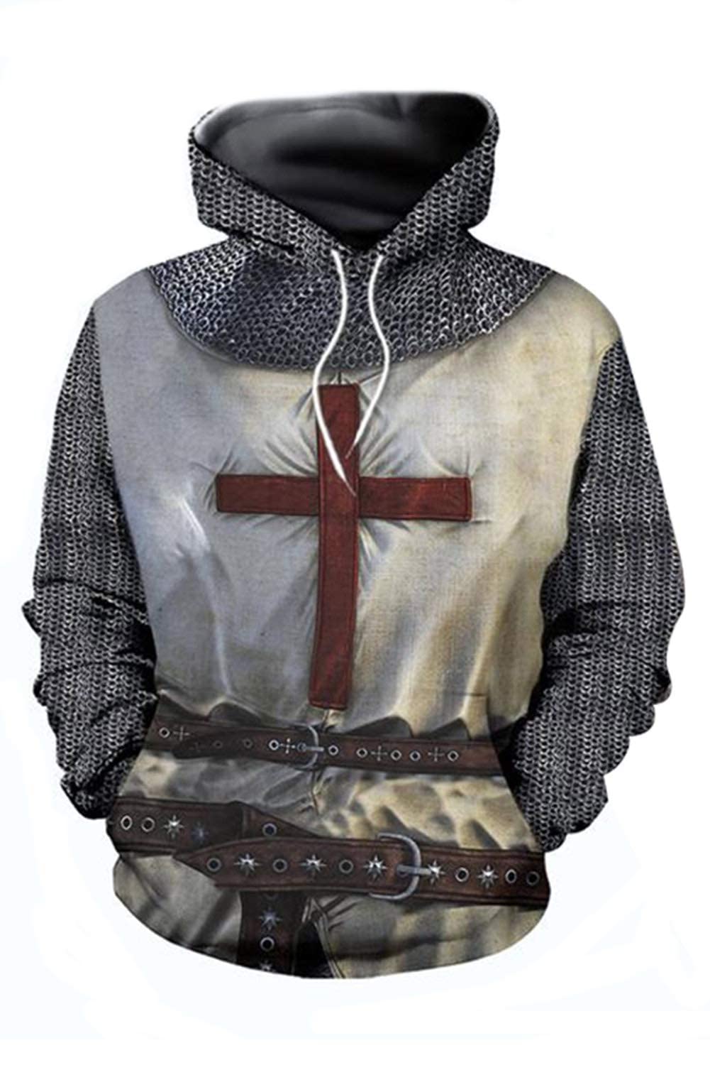 Unisex 3D Realistic Printed Novelty Hoodies for Men Women Cool Graphic Hooded Sweatshirt
