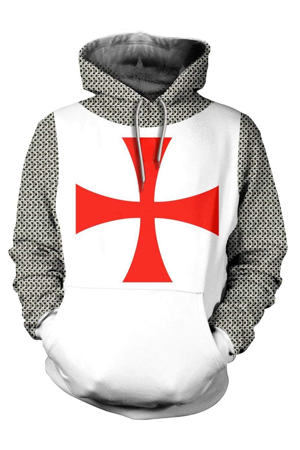 Unisex 3D Realistic Printed Novelty Hoodies for Men Women Cool Graphic Hooded Sweatshirt