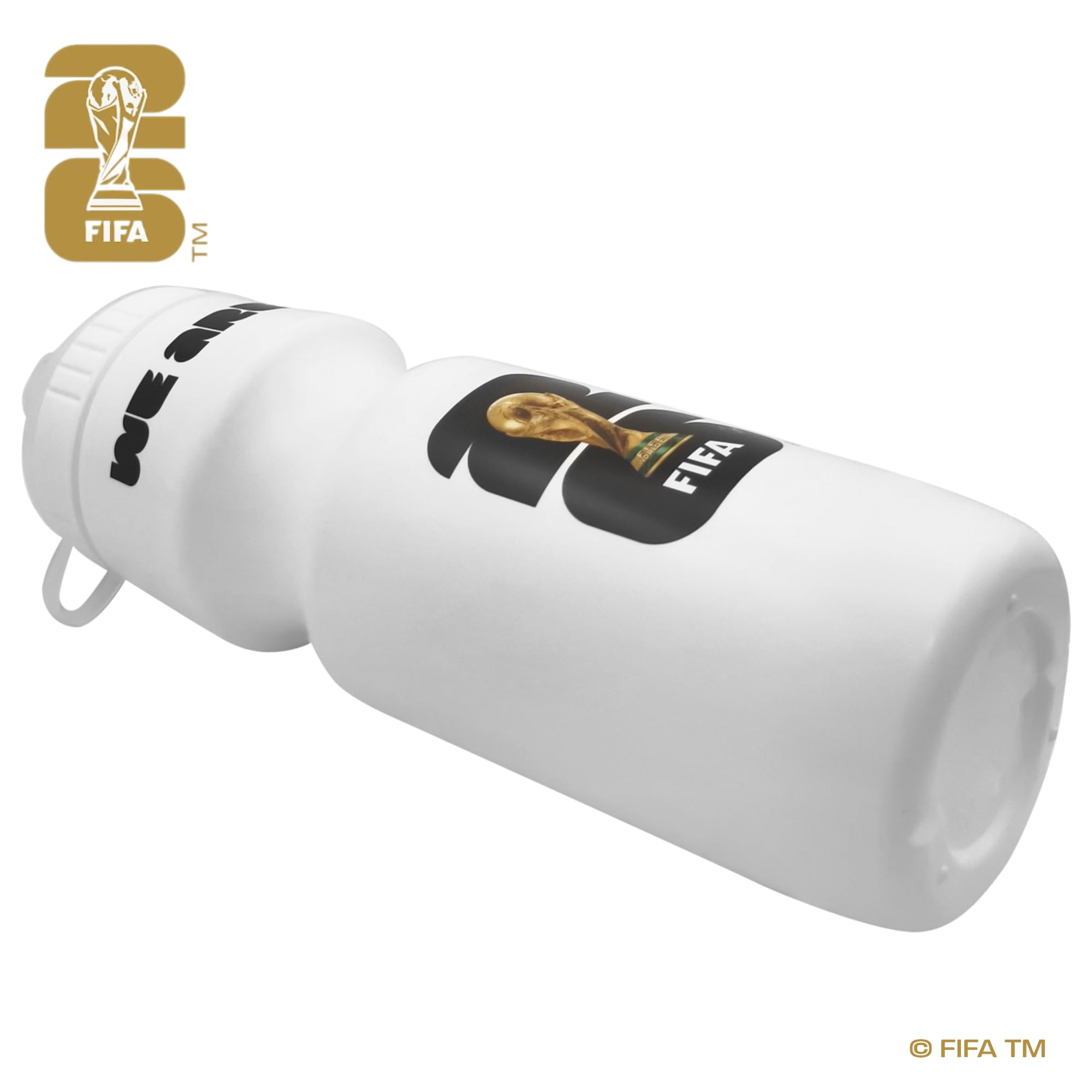 Official FIFA World Cup 2026 Edition - 24oz Refillable Squeeze Water Bottle - BPA-Free, Reusable, Dishwasher Safe with Pull-Top Cap - Designed for Everyday Use - Sports Games, Bike Rides, School, Work