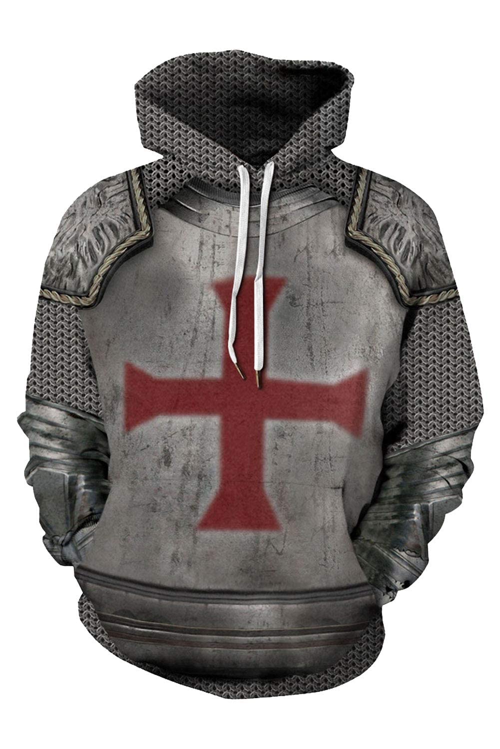Unisex 3D Realistic Printed Novelty Hoodies for Men Women Cool Graphic Hooded Sweatshirt