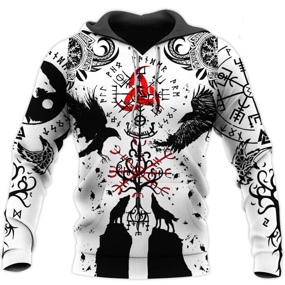 Unisex 3D Realistic Printed Novelty Hoodies for Men Women Cool Graphic Hooded Sweatshirt