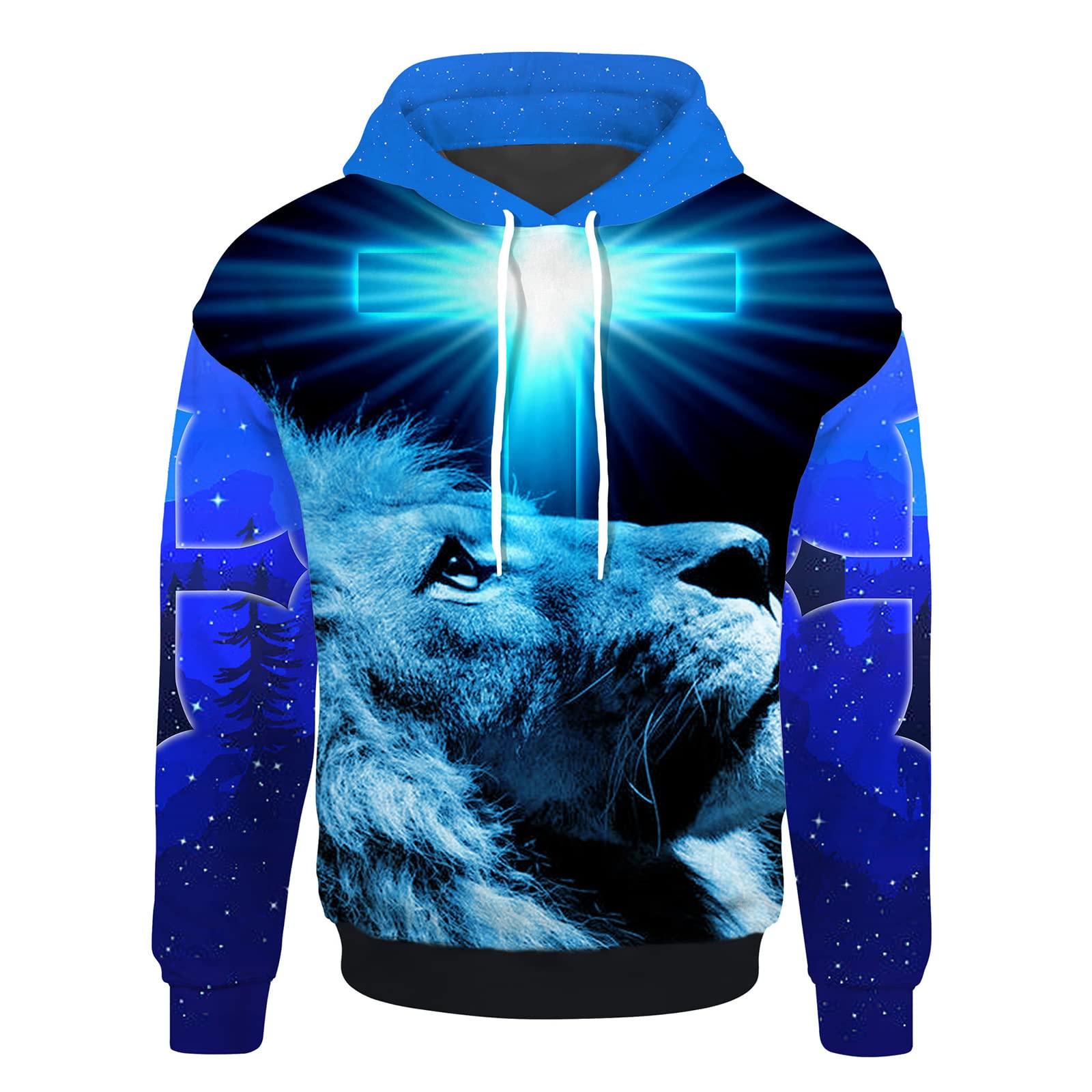 Unisex 3D Realistic Printed Novelty Hoodies for Men Women Cool Graphic Hooded Sweatshirt