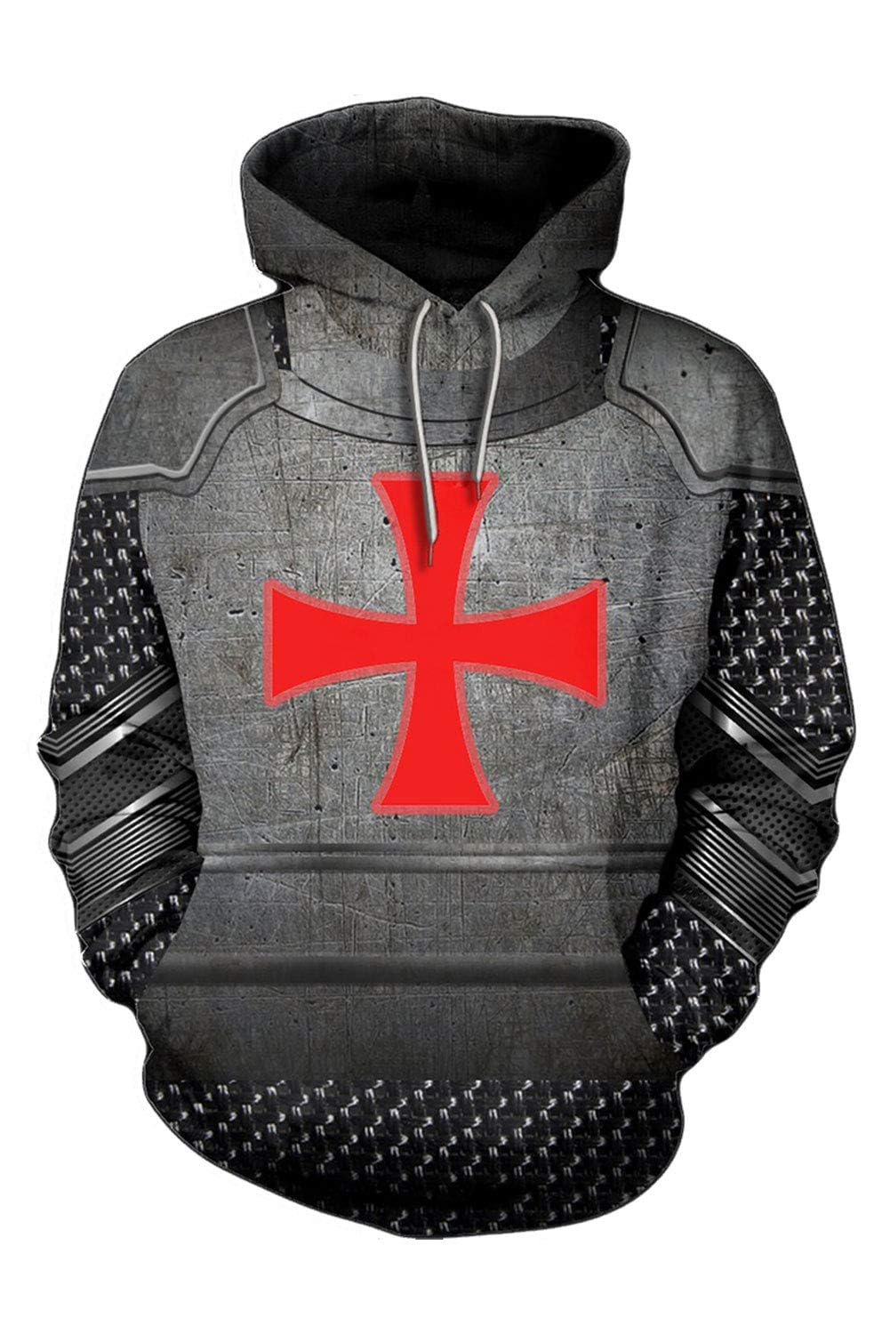 Unisex 3D Realistic Printed Novelty Hoodies for Men Women Cool Graphic Hooded Sweatshirt