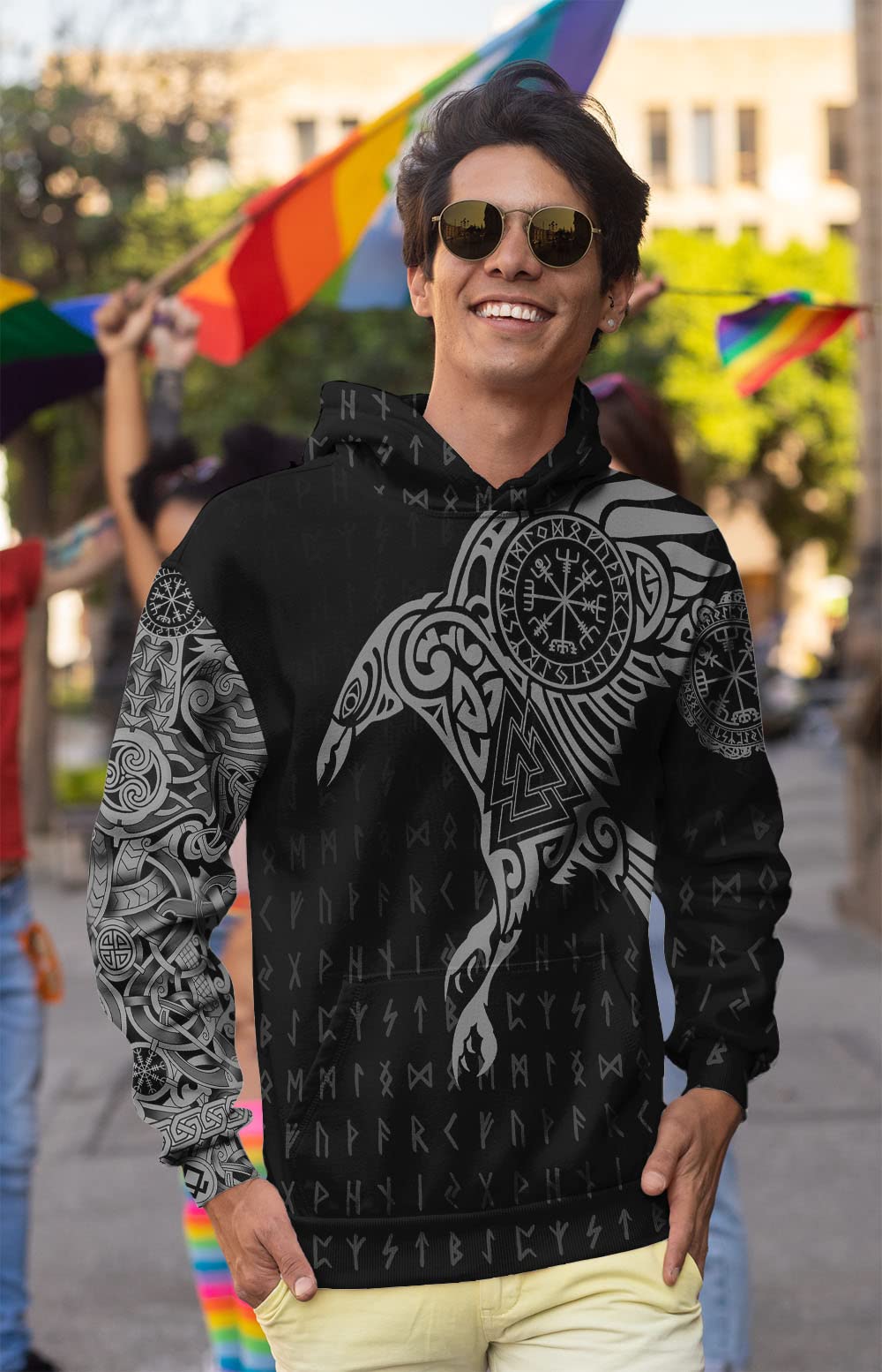 Unisex 3D Realistic Printed Novelty Hoodies for Men Women Cool Graphic Hooded Sweatshirt