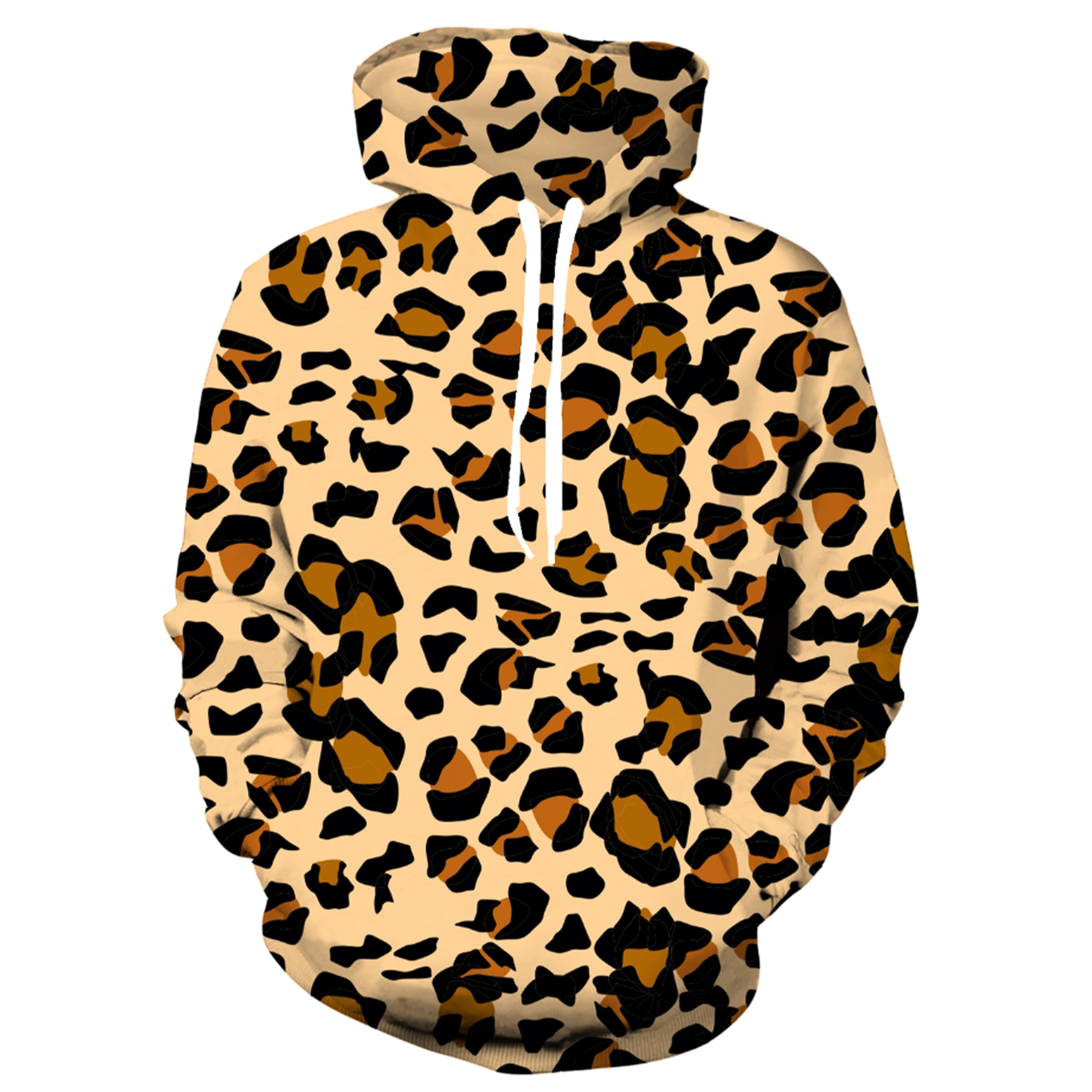 Unisex 3D Realistic Printed Novelty Hoodies for Men Women Cool Graphic Hooded Sweatshirt