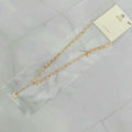 Layered Pearl Chain Butterfly Necklace