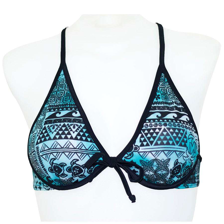 Loco Boutique Hawaiian Tribal Underwire Tie Back