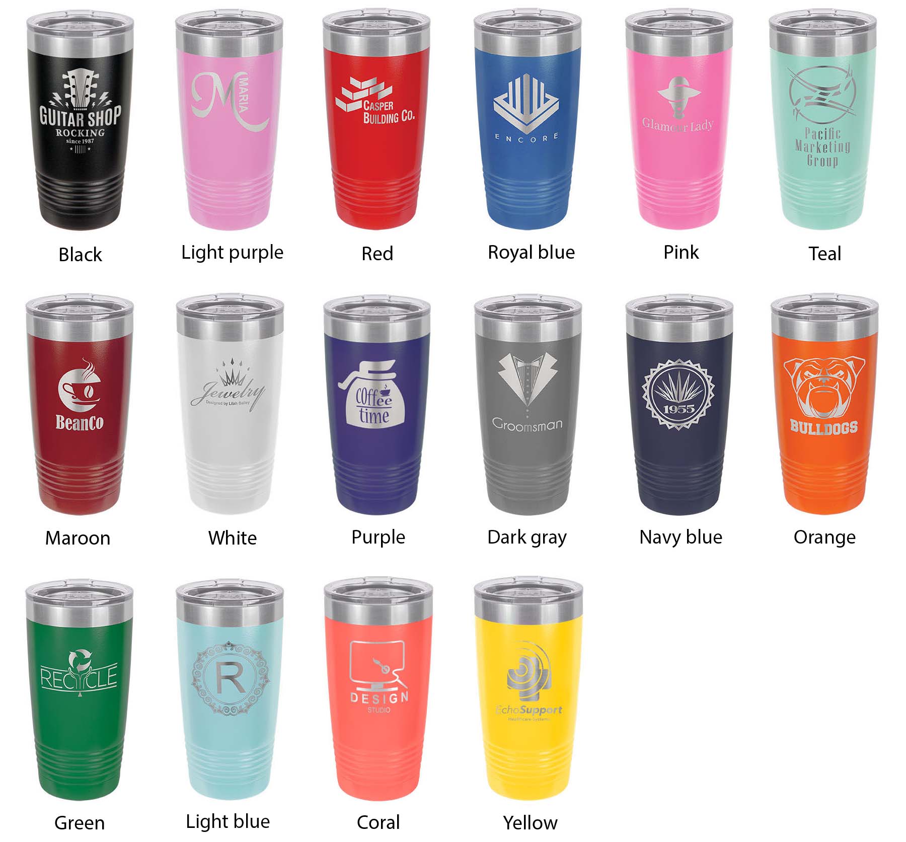 Lake Clark Map Tumbler Travel Mug Insulated Laser Engraved Coffee Cup Alaska 20 oz