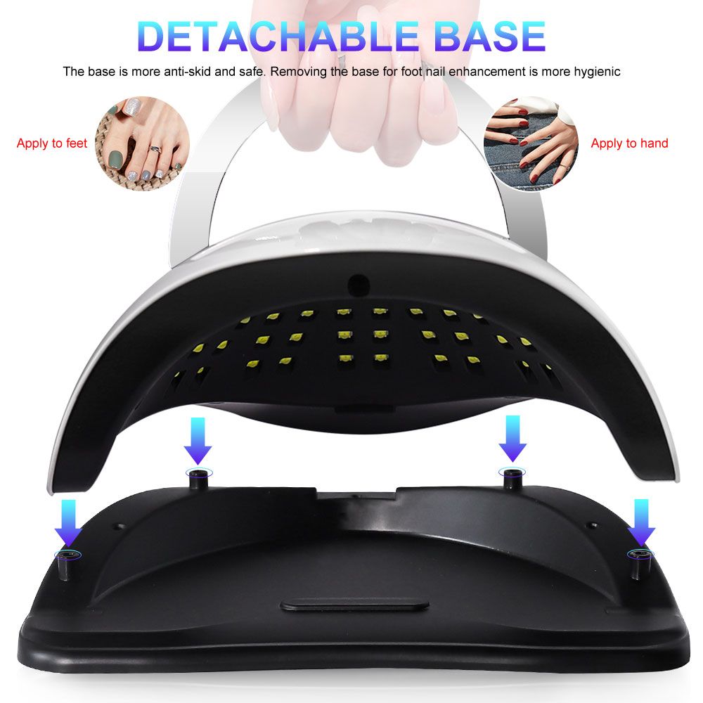 X19 UV LED Nail Lamp For Fast Drying Gel Nail Polish 72LEDS Nail Dryer With Auto Sensor Professional Manicure Salon Tool